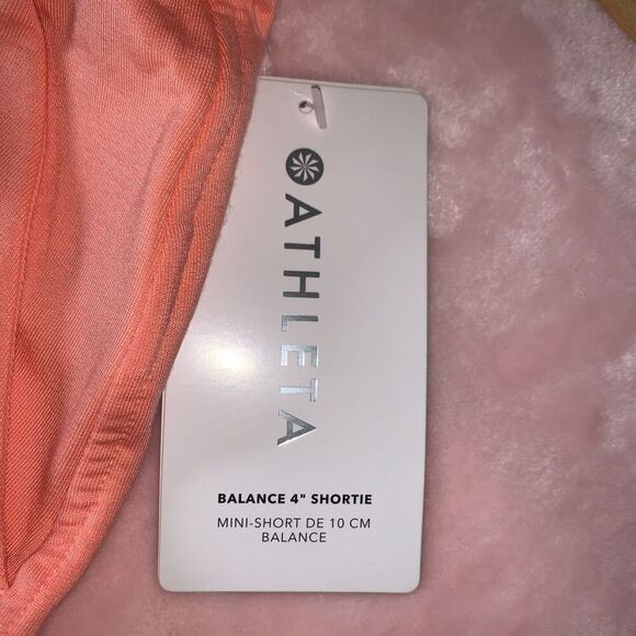 Athleta Balance 4” Shortie Sunset Orange Soft Shorts Pajama Active Lounge 1X - Picture 7 of 10